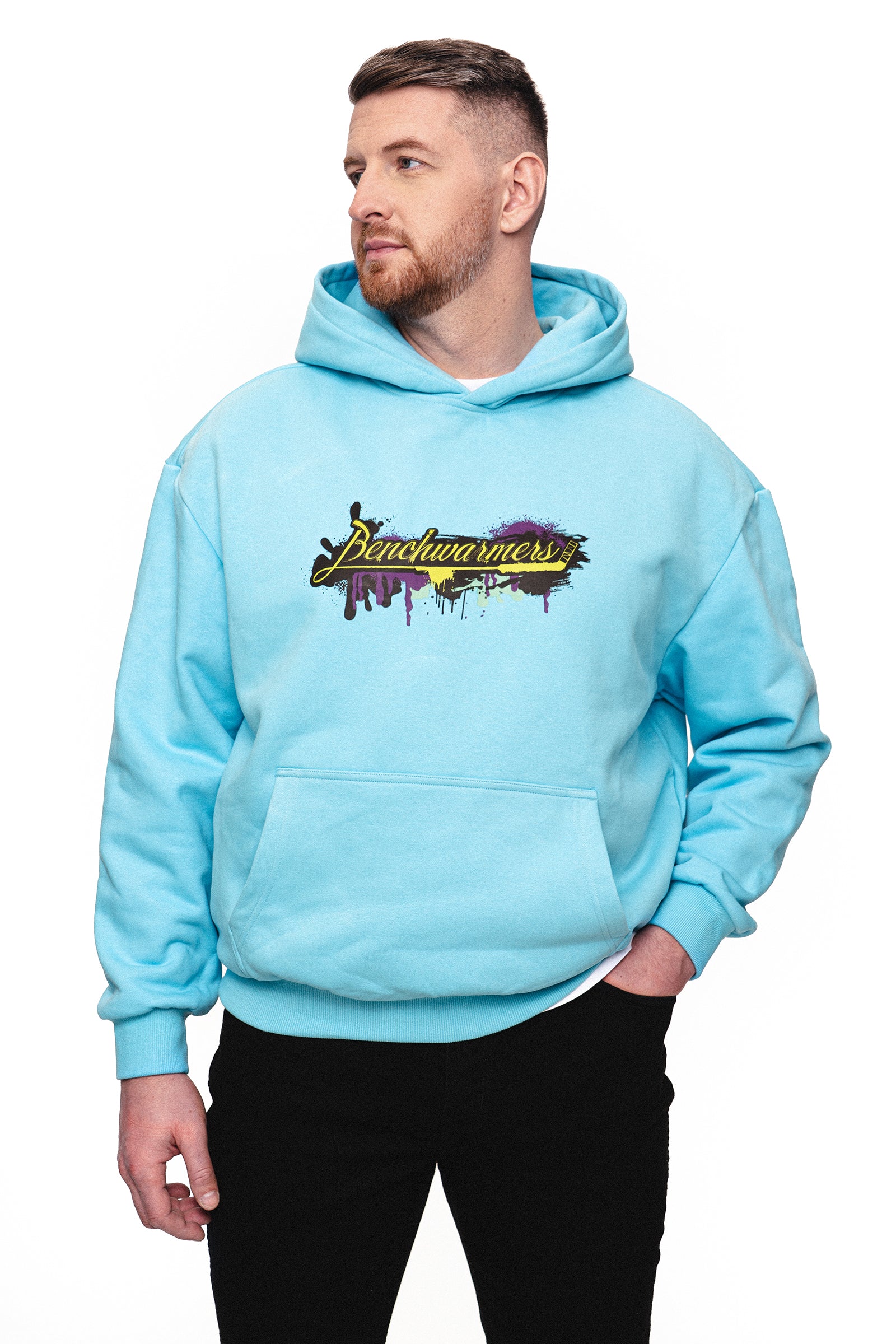 goalie oversize hoodie - neon graffiti edition