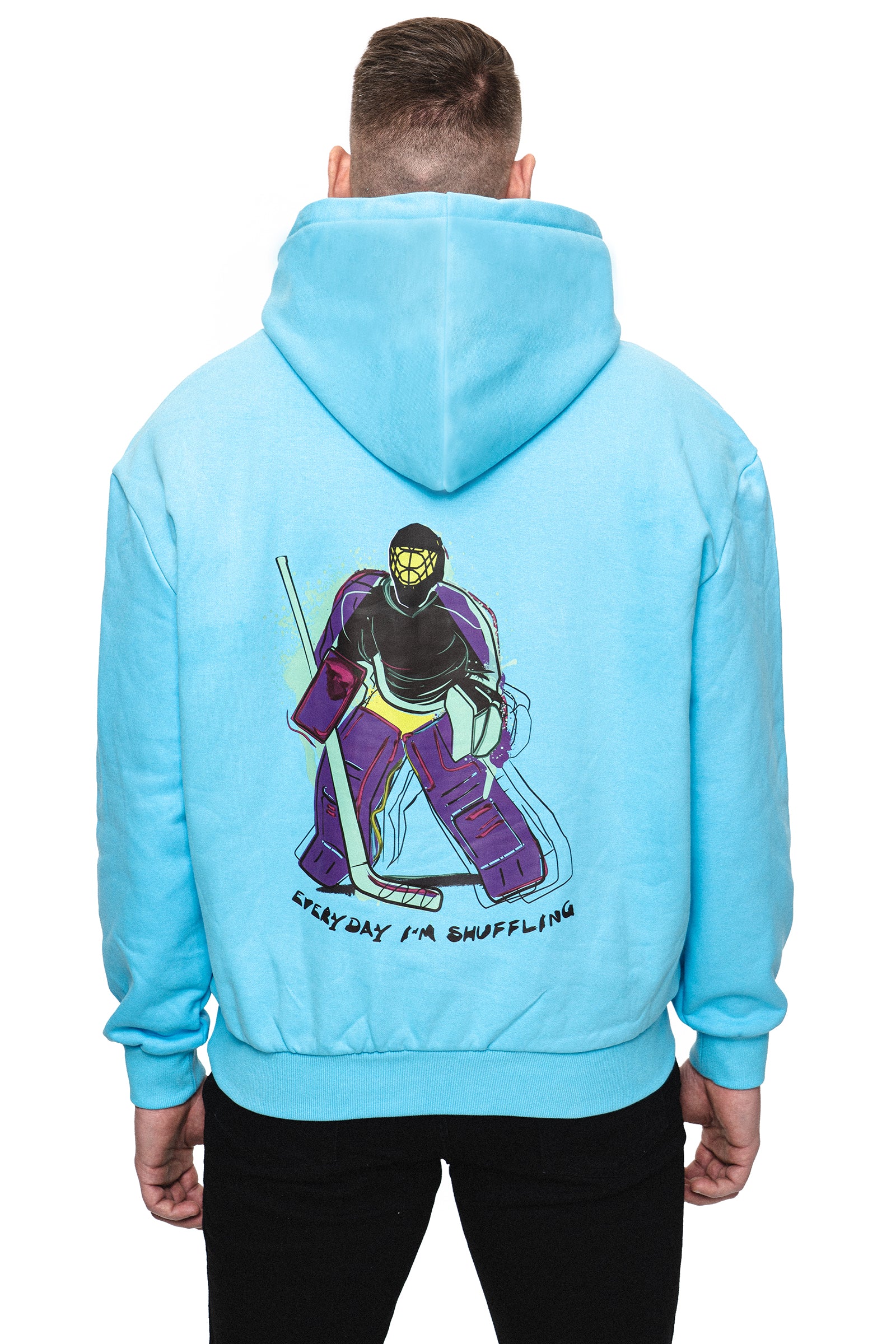 goalie oversize hoodie - neon graffiti edition